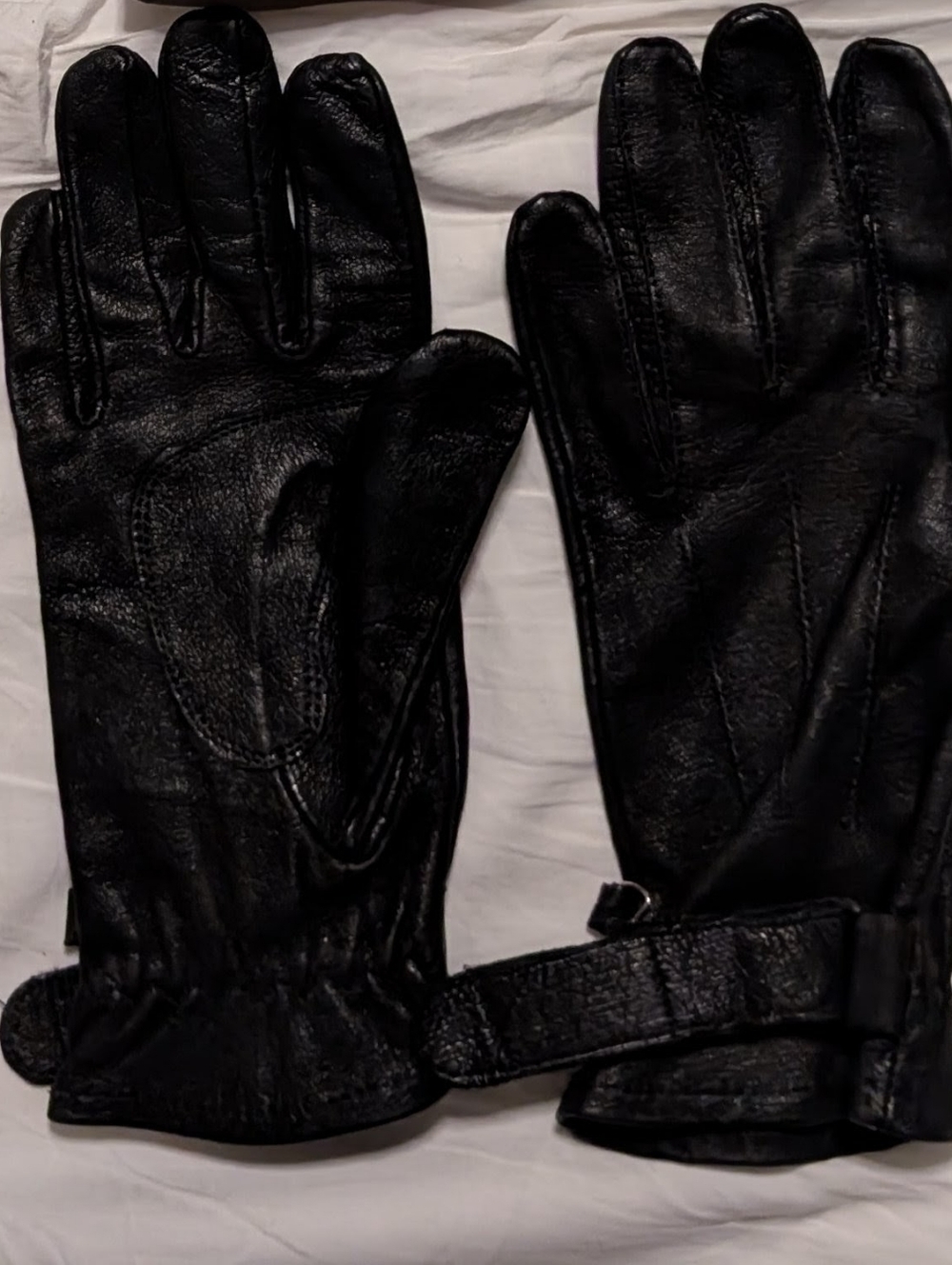 PERRIN Black Leather Garment - Size S/P